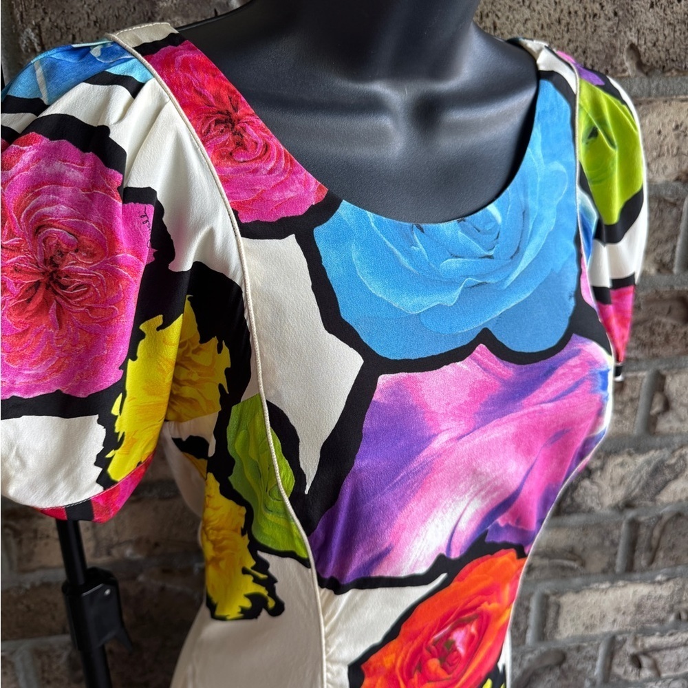 Roberto Cavalli NWT Floral Print Dress IT 40 (US 4–6) – Rare Style RPT910 SS908 - Picture 3 of 12